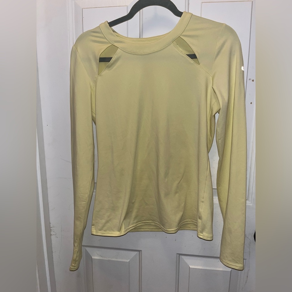 🧘🏽♀️LIKE NEW Alo Yoga Women's Mantra Long Sleeve Shirt - Yellow - Sz Medium